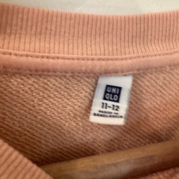 Uniqlo Peach Sweatshirt sz 11-12 - Picture 4 of 5